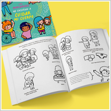 Cargar imagen en el visor de la galería, Libro MiniAmigos me enseñan a cuidar mi cuerpo - Autocuidado - Prevención - Actividades para Pintar - Para niños desde 4 años