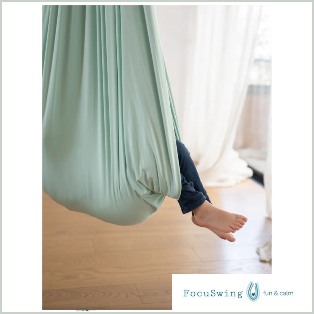 Columpio sensorial doble tela verde nilo