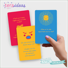 Cargar imagen en el visor de la galería, Cartas Te Veo Kids - Juego de preguntas motivadoras - para niños y padres
